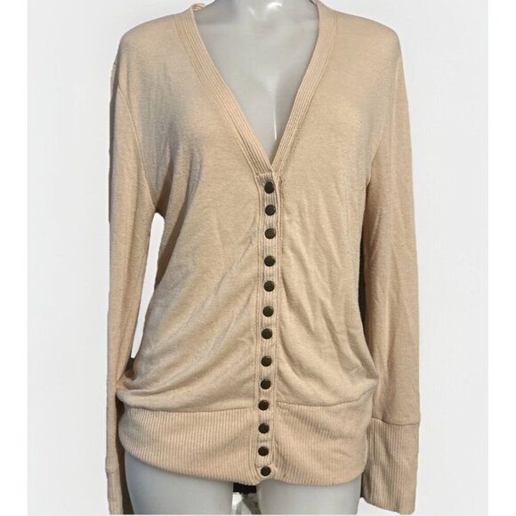 Zenana Outfitters Tops - Zenana Outfitters Sweater Cardigan Womens X Large Soft Smooth Ribbing Snap Front